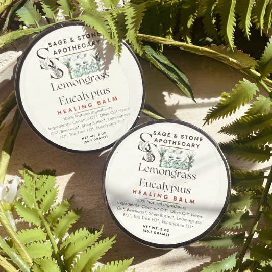 Sage & Stone Apothecary - Wholesale Healing Salve/Balm/Cream - Lemongrass Eucalyptus Healing Balm