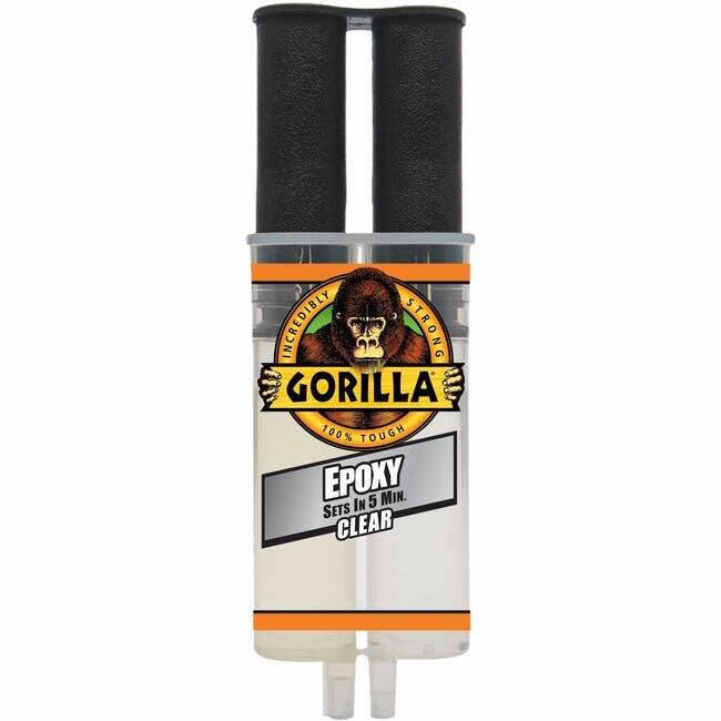 General Wholesale Inc - Wholesale Craft Supplies - Gorilla Glue Epoxy 0.85 Ounce Syringe Two Part Resin and Hardener-1062030