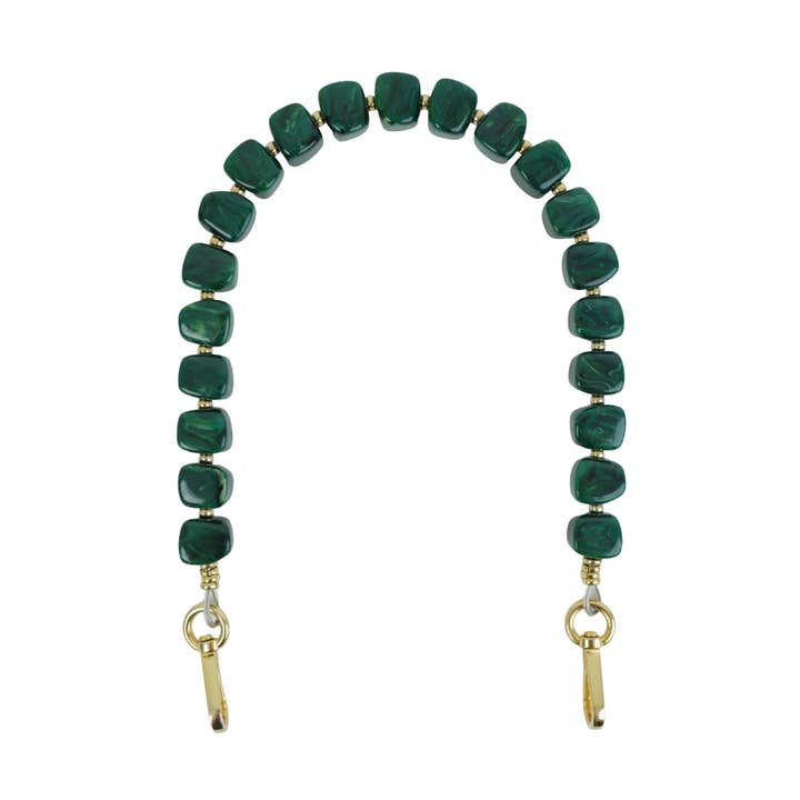 Clutch Strap, Midnight Malachite Cubes for wholesale by The Lilley Line
