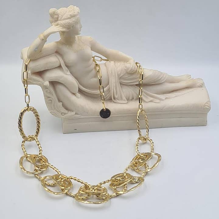 Eternal Currents Hoop GP Necklace for wholesale by Volare