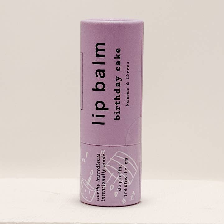 Geburtstagstorte Lippenbalsam für den Großhandel von The Fresh Wife Soap Company