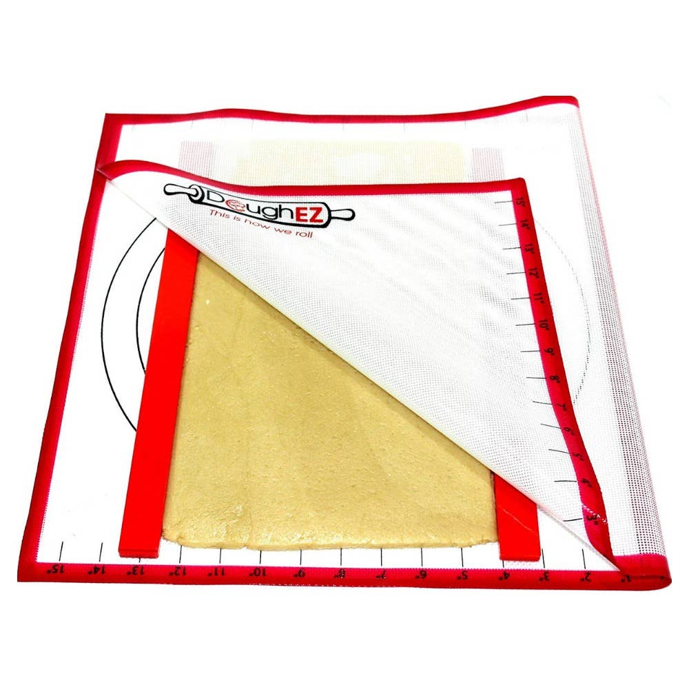 DoughEZ - Wholesale Baking Sheet/Mat - Pastry Mat Red Border with 6 Guide Sticks4