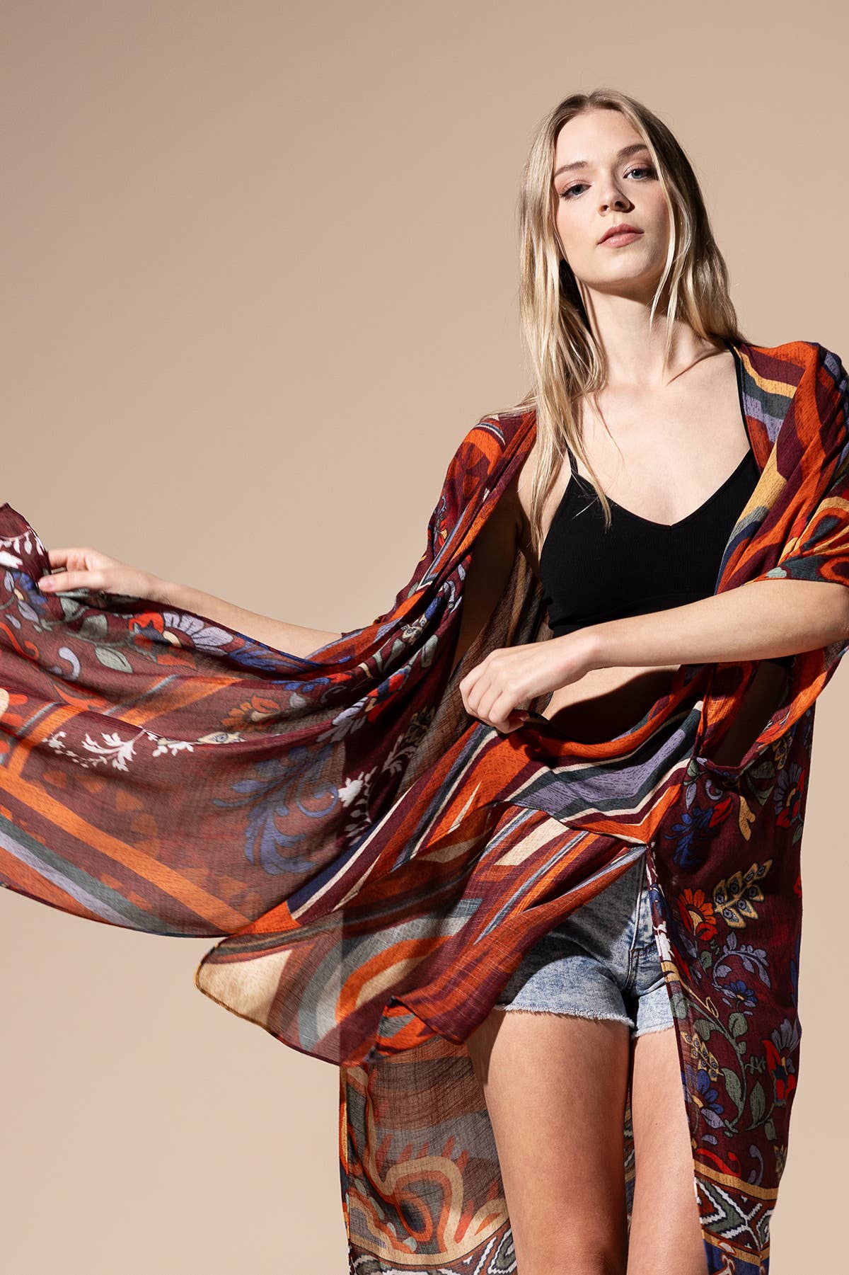 Pointillism Kimono for wholesale on Faire7