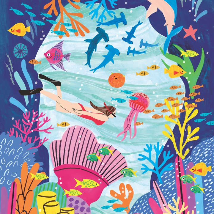 Diver - kids 70 piece puzzle for wholesale by Surf Shack Puzzles