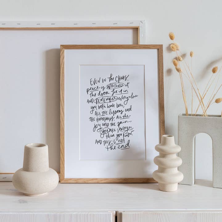 Even In The Chaos - 8"x10" Print for wholesale by Amy Renee Design