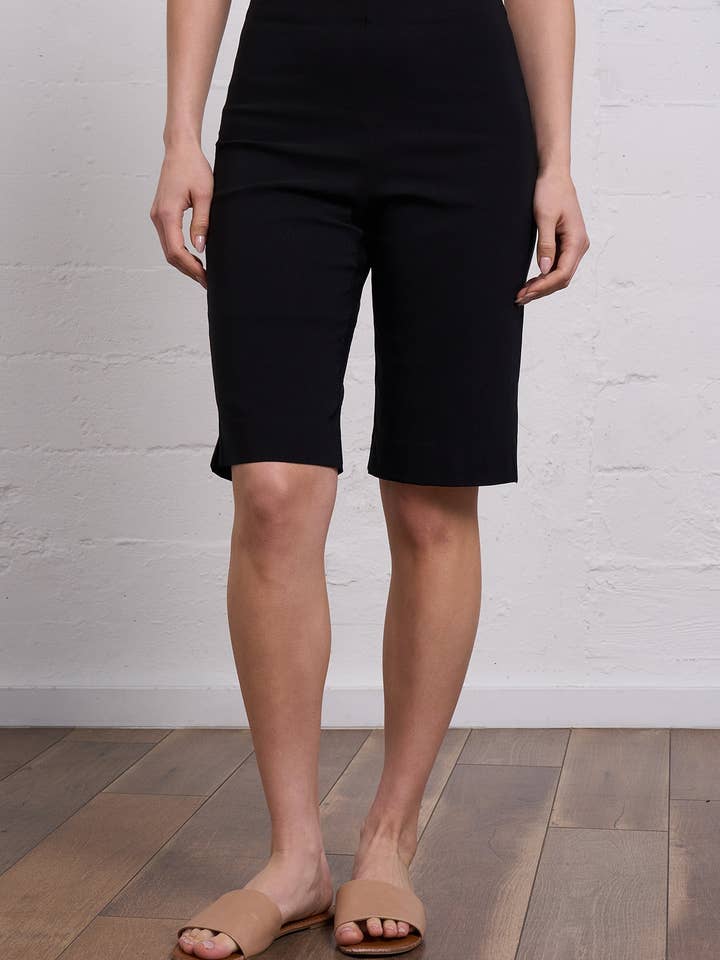 All-Season Bermuda-Black for wholesale by Franne Golde