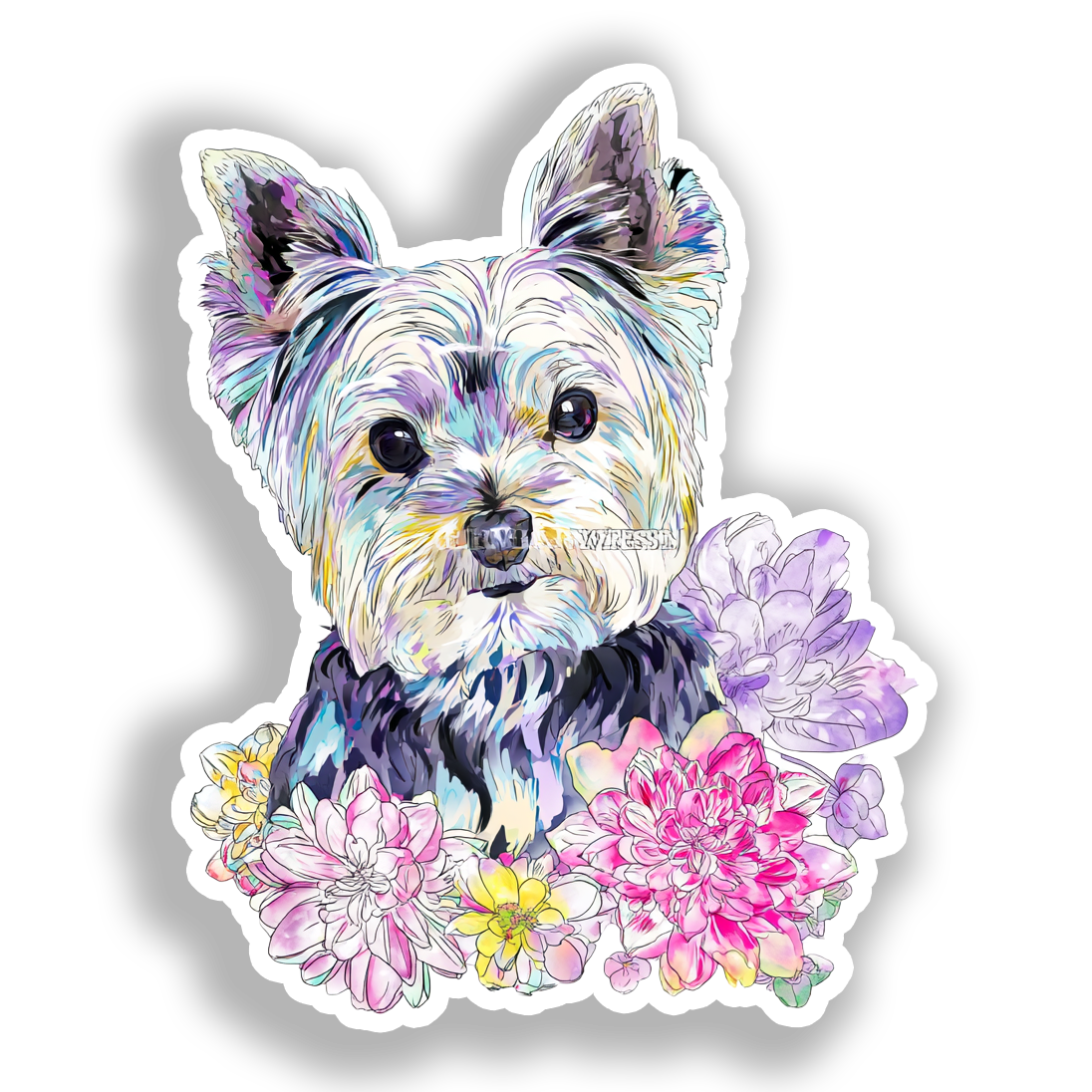 Yoonek Graphics - Wholesale Sticker - Yorkshire Terrier Dog Decal Sticker # A0171840