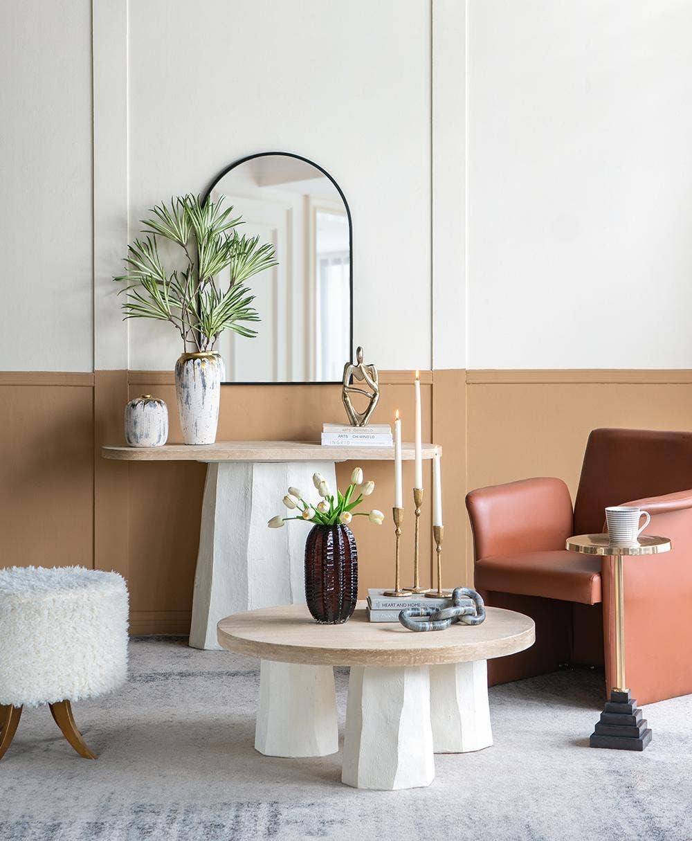 A&B Home Group Inc. - Vendita all'ingrosso Vasi - Vaso cilindrico in vetro testurizzato D6x11" con finitura ambra4