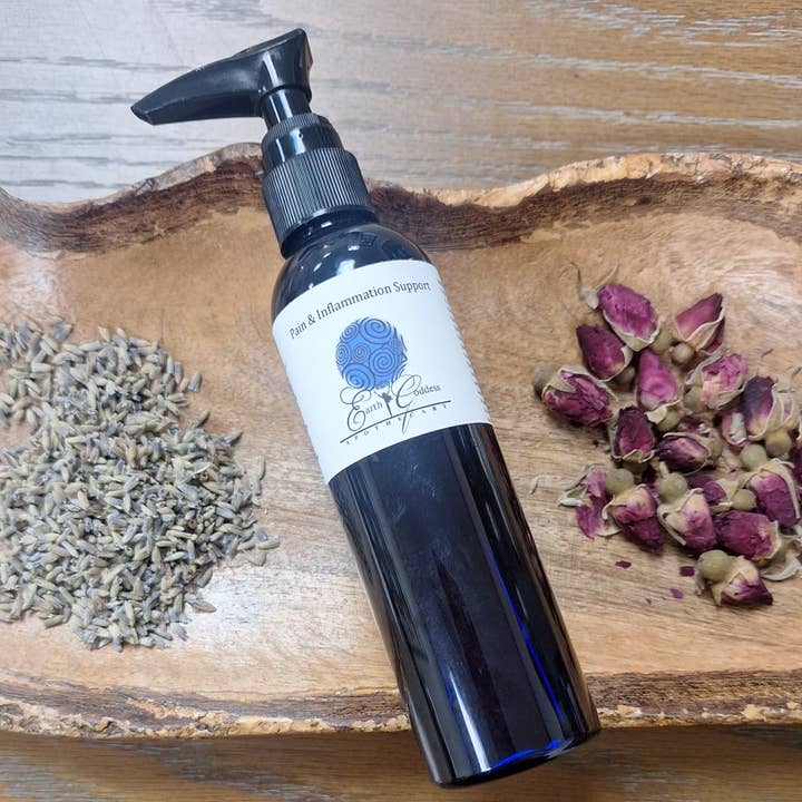 4 oz. Pain & Inflammation Support Oil for wholesale by Earth Goddess Apothecary