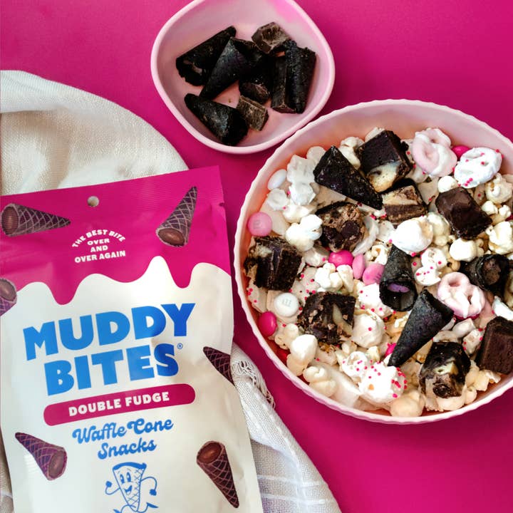 Muddy Bites - Wholesale Cookie - Double Fudge Waffle Cone Snacks