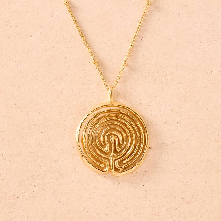 Agapée Jewelry - Venta al por mayor Collares con colgantes/abalorios - Collar Knossos | Joyas de oro para regalo a prueba de agua