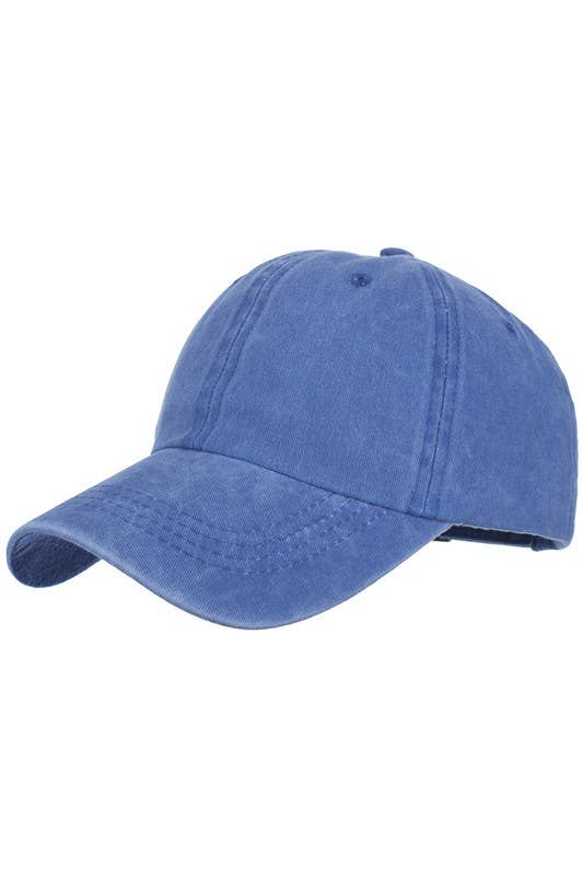ACCITY - Wholesale Baseball Cap - Women's - Summer Washed Solid Baseball Cap, Sun Hat CWAH2068
