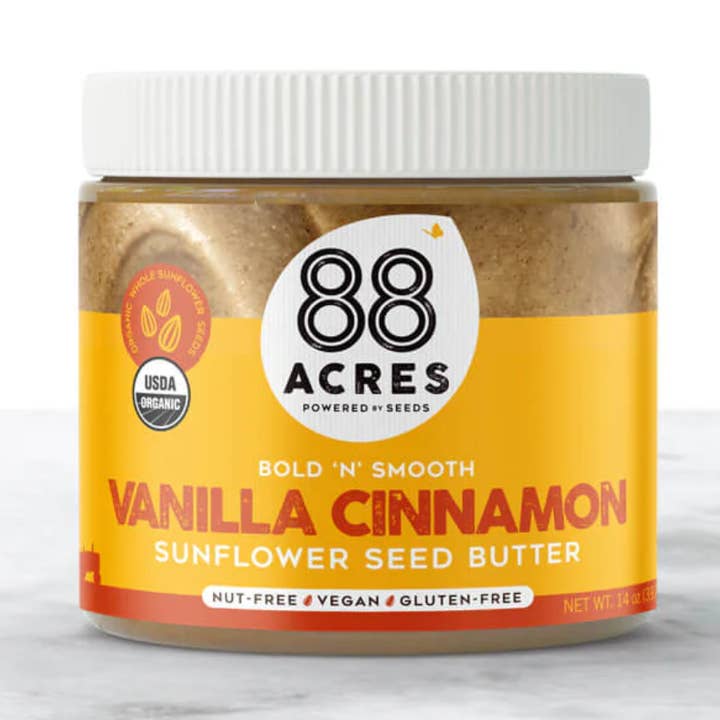 Vanilla Cinnamon Sunflower Seed Butter for wholesale by 88 Acres