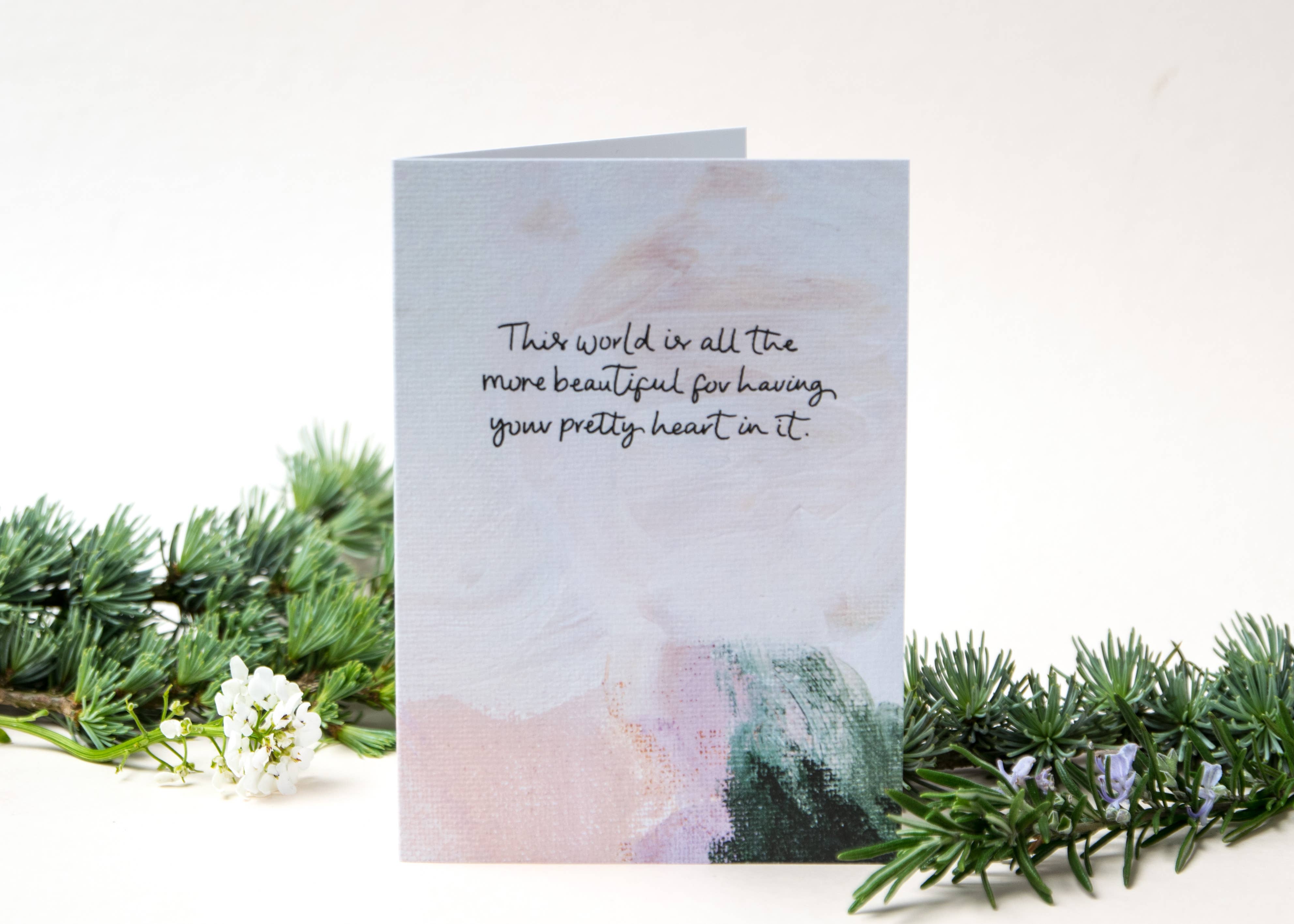 The Hidden Pearl Studio – wholesale Everyday greeting card – 'The World Is All The More Beautiful' Greeting Card1