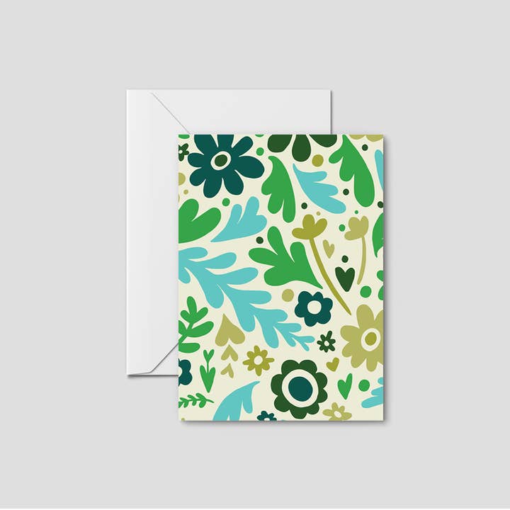 Carte de vœux à motif floral printanier jeté pour la vente par Heartfelt Hello