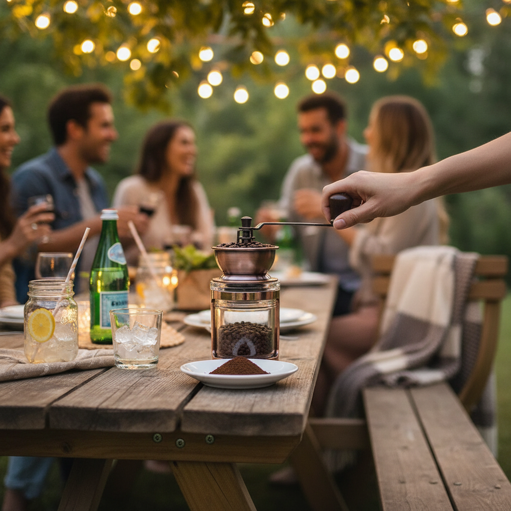 Kadra Kitchenware – Großhandel Kaffeemühle – MITBAK Hand-Kaffeemühle mit einstellbarem Kegelmahlwerk2