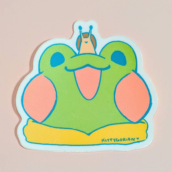 Rani and Caro vinyl sticker || Rani the Froggie for wholesale by Kittygorian