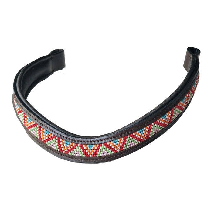 kay-line - Wholesale Pet Collar - Dog - Leather HORSE Browband WHITE PULSE0