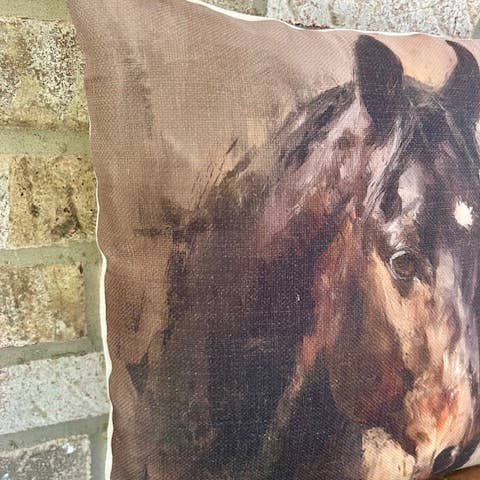 Rustic Nester - Wholesale Throw/Decorative Pillow - Equestrian horse home decor throw pillow, Western home 2