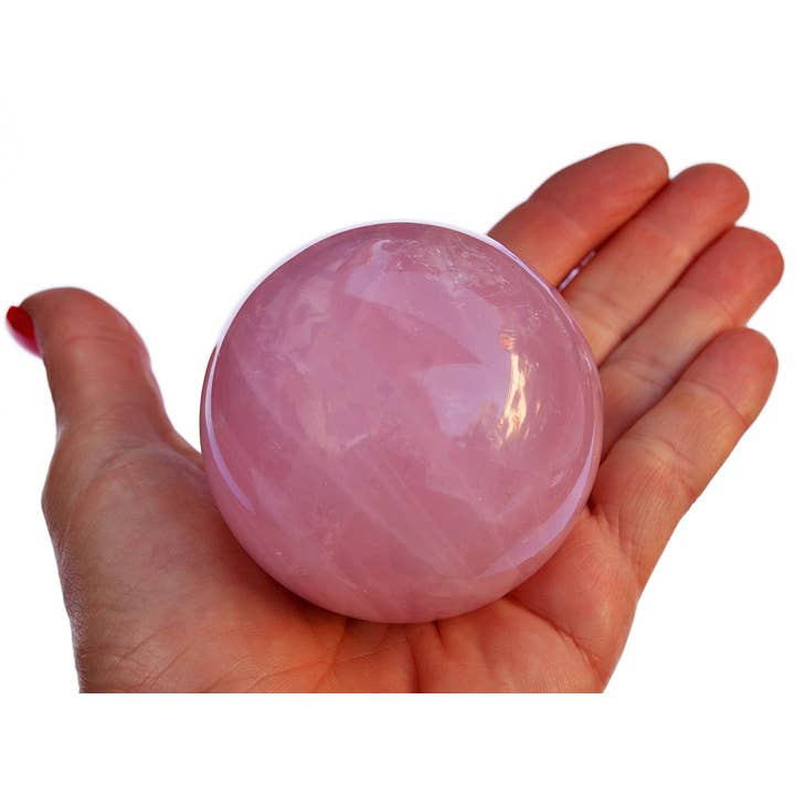 Kaia & Crystals - Wholesale Spiritual Stone/Crystal - Rose Quartz Sphere (50mm - 65mm)1