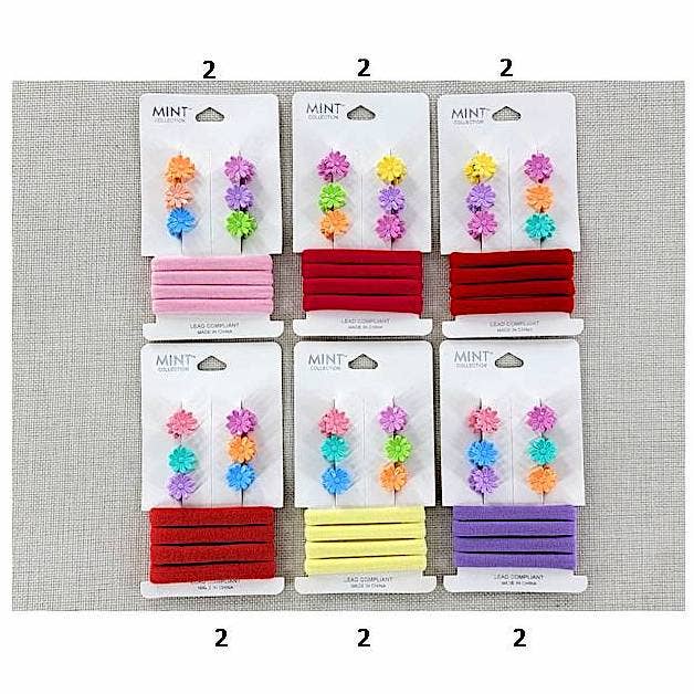 Atlas Fashion - Wholesale Hair Clip - Kids - Mini Flower Hair Clip Set1