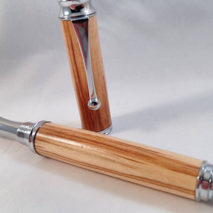 Bethlehem Olive wood rollerbalpen, handgemaakte pen voor wholesale door Bog and Brass