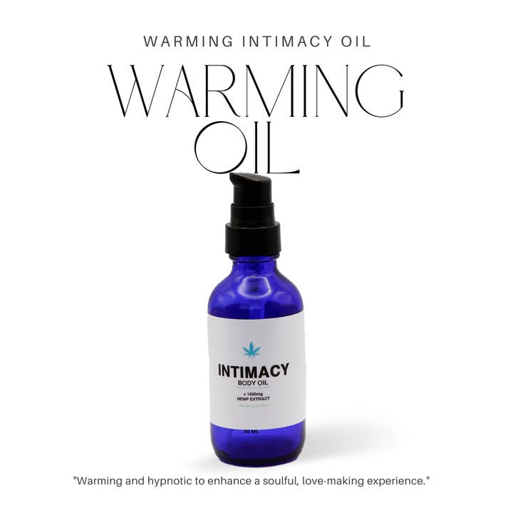 Ginger Warming Intimacy Oil with 1000mg Hemp Extract for wholesale by Innate Organic Body