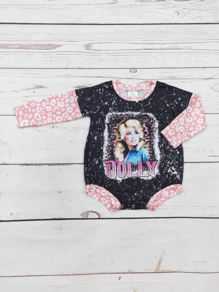 sassy kids palace - Wholesale Bodysuit (Non-Footed) - Baby - Baby Girl Pink Cheetah Print Bubble0