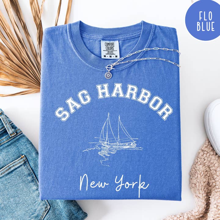 Sag Harbor Hamptons Comfort Colors Urlaub T-Shirt für den Großhandel von CindyL Boutique