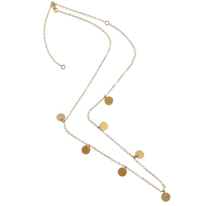 Pepper - Short Multi Disc Necklace for wholesale by Misuzi