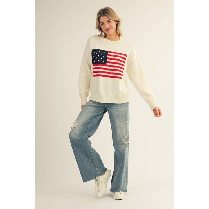 STYLE USA - Wholesale Tunic - Women's - American Flag Sweater Top7