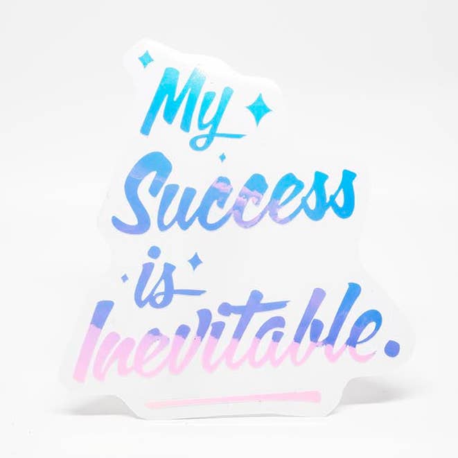 My Success Is Inevitable PERMANENT VINYL DECAL for wholesale by Coffee Cups & Curiosities