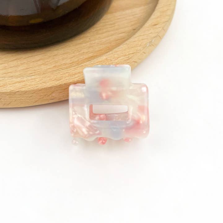 TheDivaSoap - Wholesale Hair Clip - Women's - 0.98'' Acetate Colorful Mini Square Hair Claw Clip10