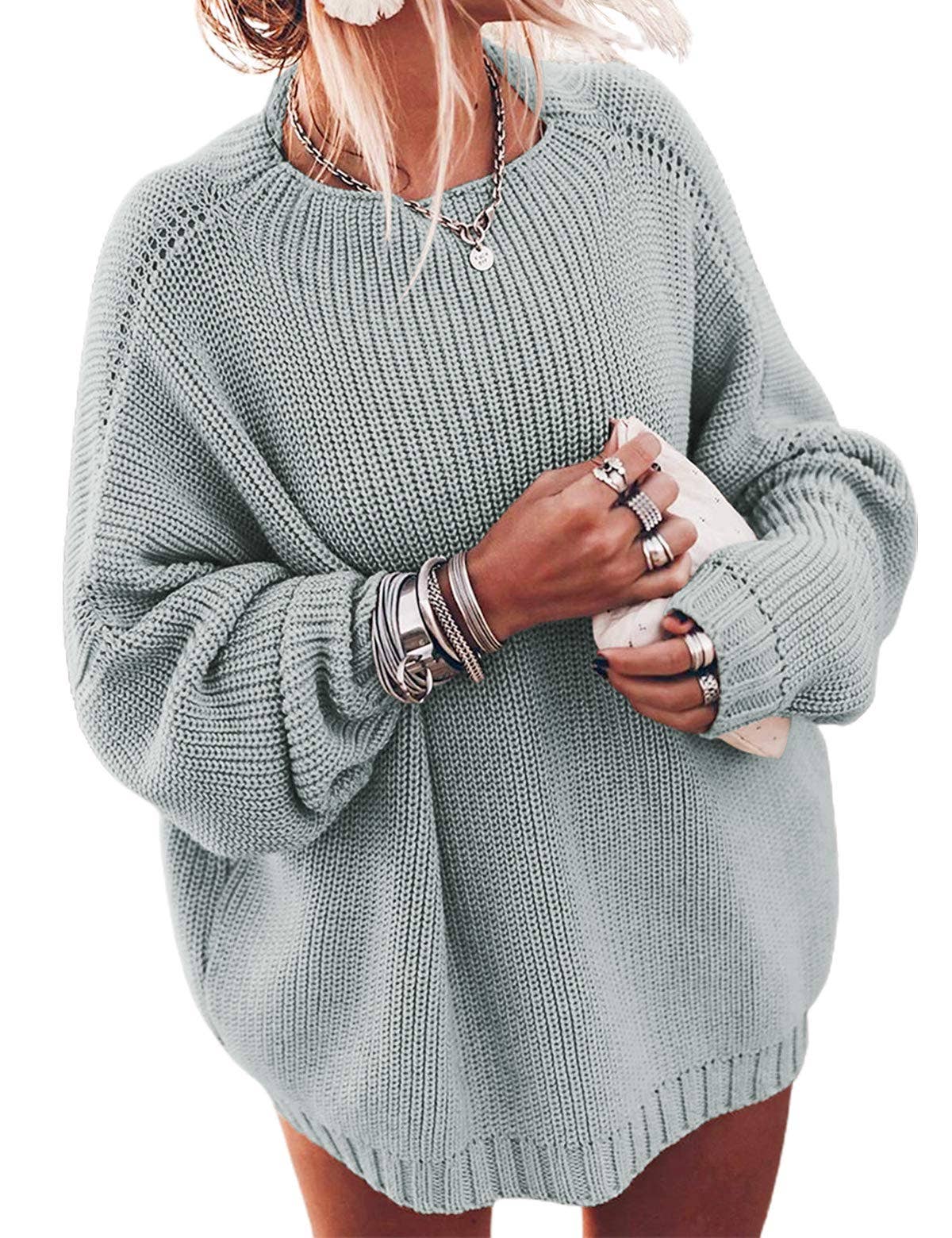 Chicto – Großhandel Strickpullover – Damen – Damen Oversized Pullover Fledermausärmel Stehkragen Jumper Oberteile23