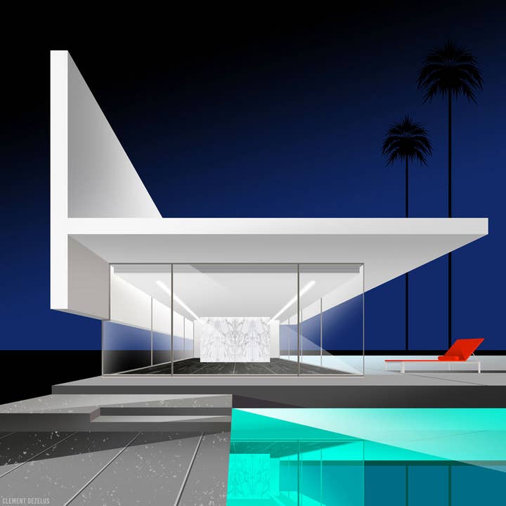 Fine Art Print - “Vertical house” - Clément Dezelus for wholesale by Atelier Contemporain