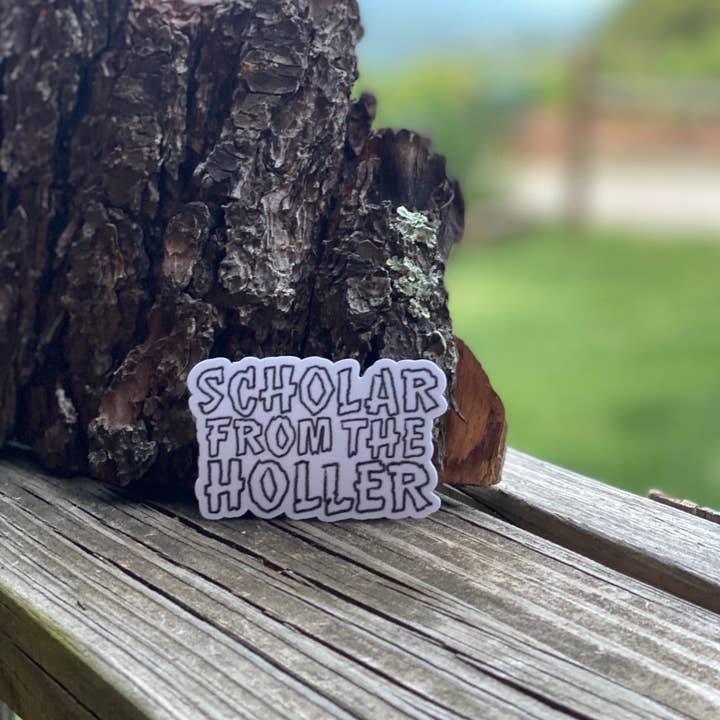 Carolina Pine Prints - Wholesale Sticker - Scholar from the Holler Sticker-Hillbilly design, mounta
