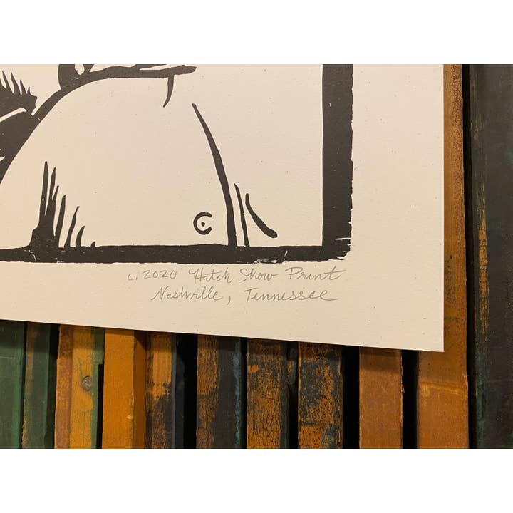 Hatch Show Print - Wholesale Art Print - Chimpanzee Print3