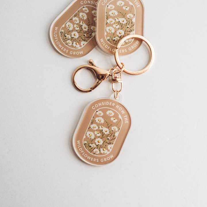 Jo Creative Co - Wholesale Keychain - Women's - Consider the Wildflowers Keychain2