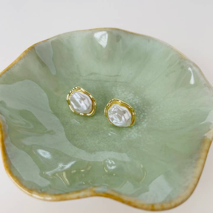 The Wildflower Company - Wholesale Jewelry Dish - Coastal Ceramic Jewelry BowlÂ