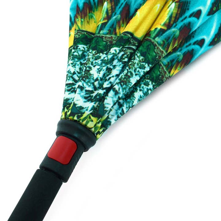Selini New York - Wholesale Umbrella - Unisex - Peacock Double Layer Inverted Umbrella