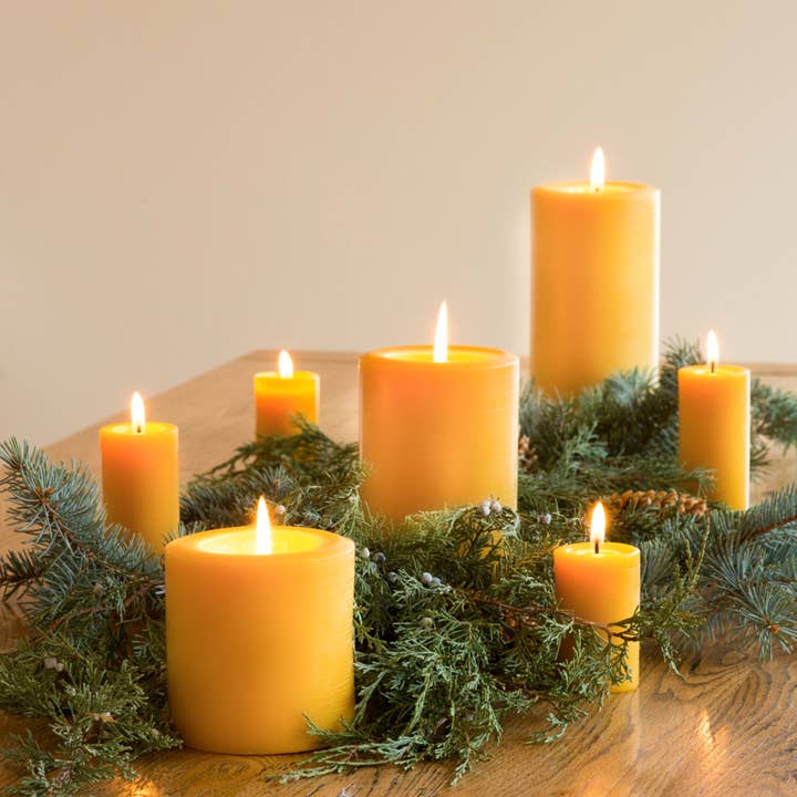 Bluecorn Candles - Wholesale Pillar Candle - Pure Beeswax Pillar Candles – Eco-Friendly, Handmade in CO