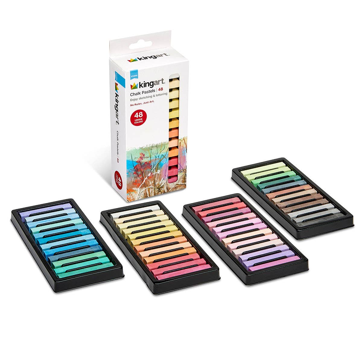 KINGART - Wholesale Chalk - Chalk Pastels 48 pc9