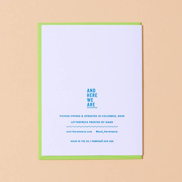 And Here We Are - Wholesale Kerstkaartje - Pawther Christmas Hond Letterpress Wenskaart - Gemaakt in de VS - Kerstcadeautje, Feestdagen, Cadeaugids2