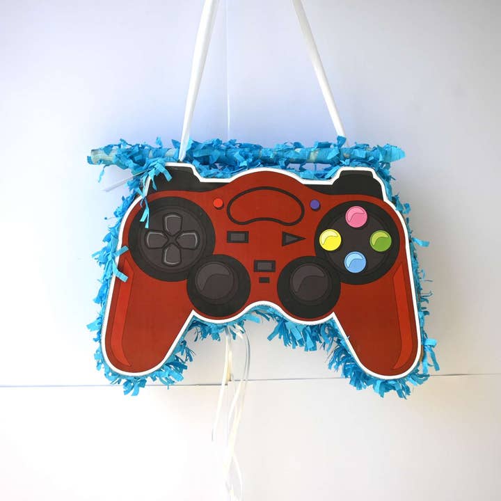Handmade Game Controller Theme Pull String Pinata & Stick for wholesale by Zwende