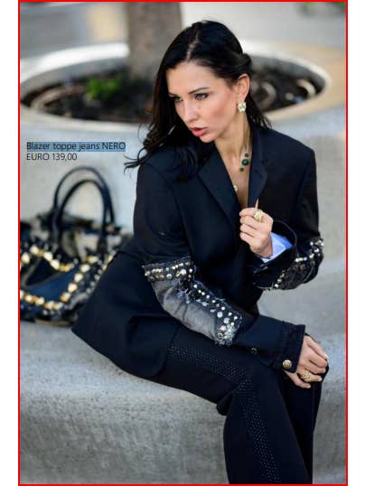 Stefano Ghilardi - Wholesale Blazer - Women's - Black Blazer Patpe Jeans