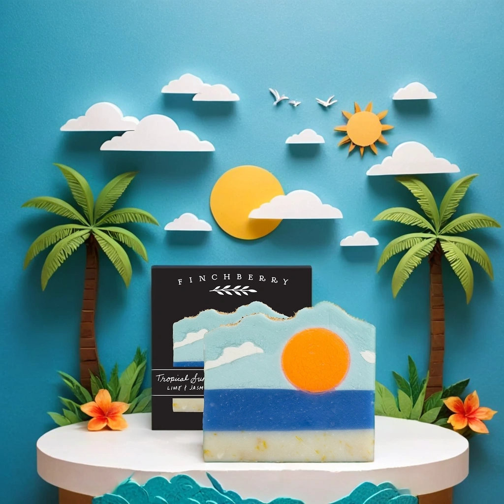 FinchBerry - Wholesale Bar Soap - Tropical Sunshine Vegan-friendly Gluten-free Boxed Soap5