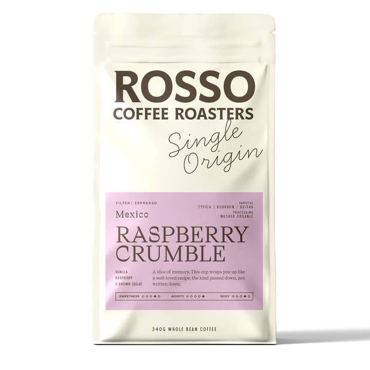 Raspberry Crumble / Mexico for wholesale by Rosso Coffee Roasters
