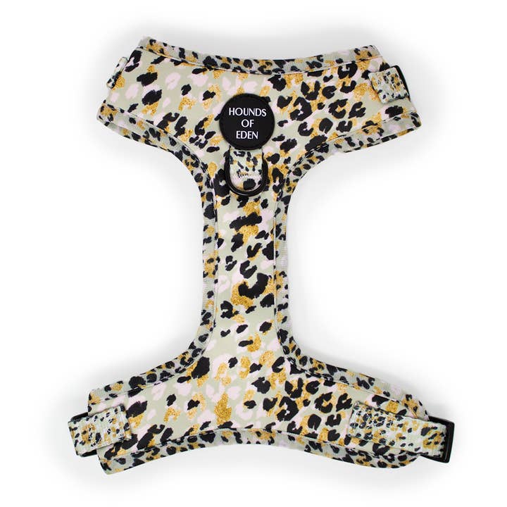 Sage Leopard Design Dog Harness for wholesale by Hounds of Eden