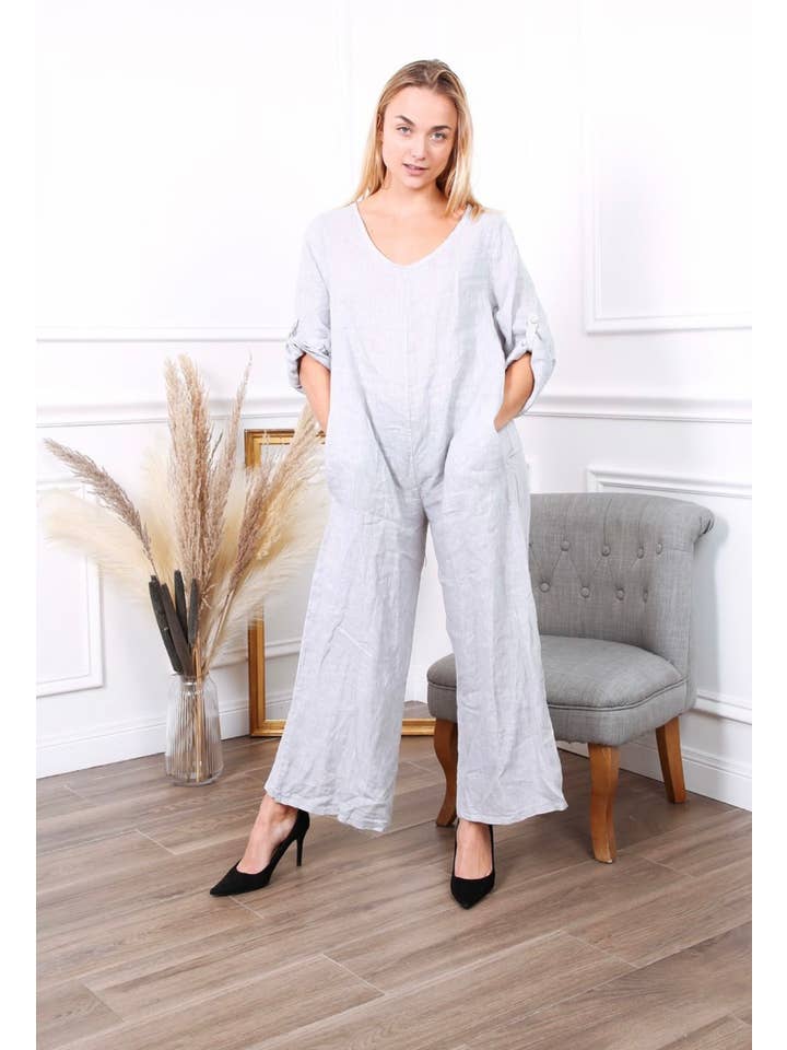 LÉA & LUC - Wholesale Jumpsuit - Women's - 100% linen combination REF.7150431