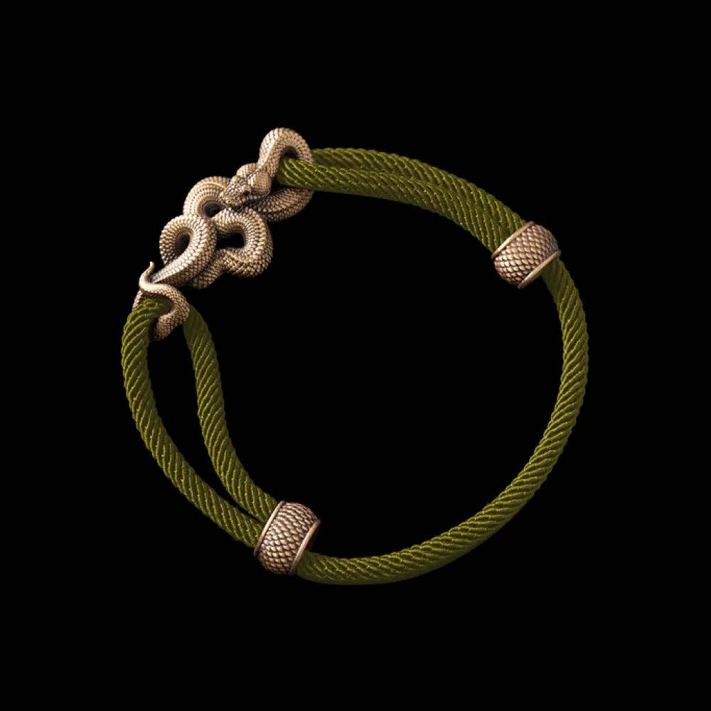 Coppertist.wu - Wholesale Woven/Braided Bracelet - Tree Boa Rope Bracelet - Brass47